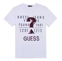 discount t-shirt guess hommes 2013 usa ss0039 blanc